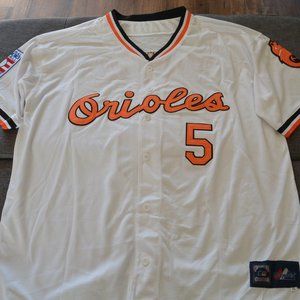 Brand NEW Baltimore Orioles #5 Brooks Robinson Jersey Men's X-Large White